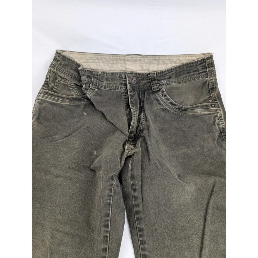 Men's 32x30 Kuhl Kanvus Klassik Jean Chino Gray Hiking Casual Pant Canvas - Picture 3 of 8